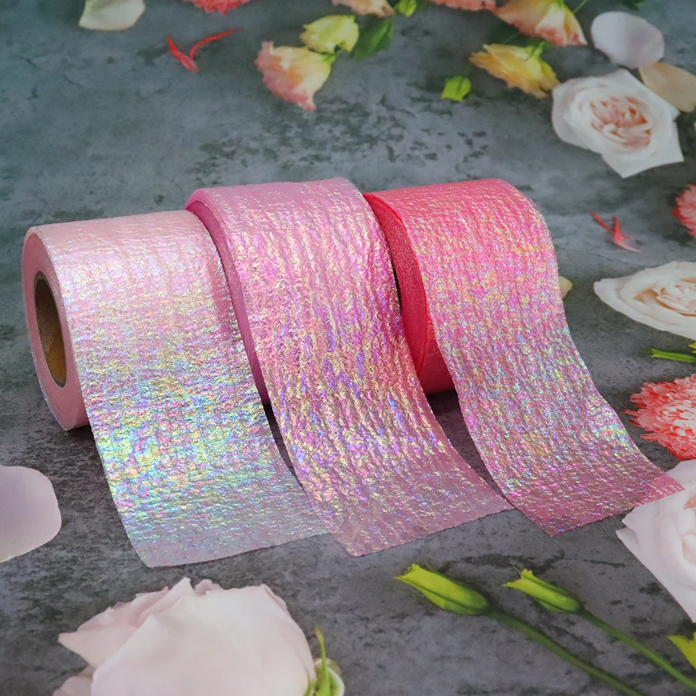 Пояс для волос, Переливающаяся Тюлевая Блестящая лента, 6 см, 25 ярдов, сетчатая ткань из креп-органзы, сделай сам, аксессуар для рукоделия зажим для волос, бант, топпер для торта
