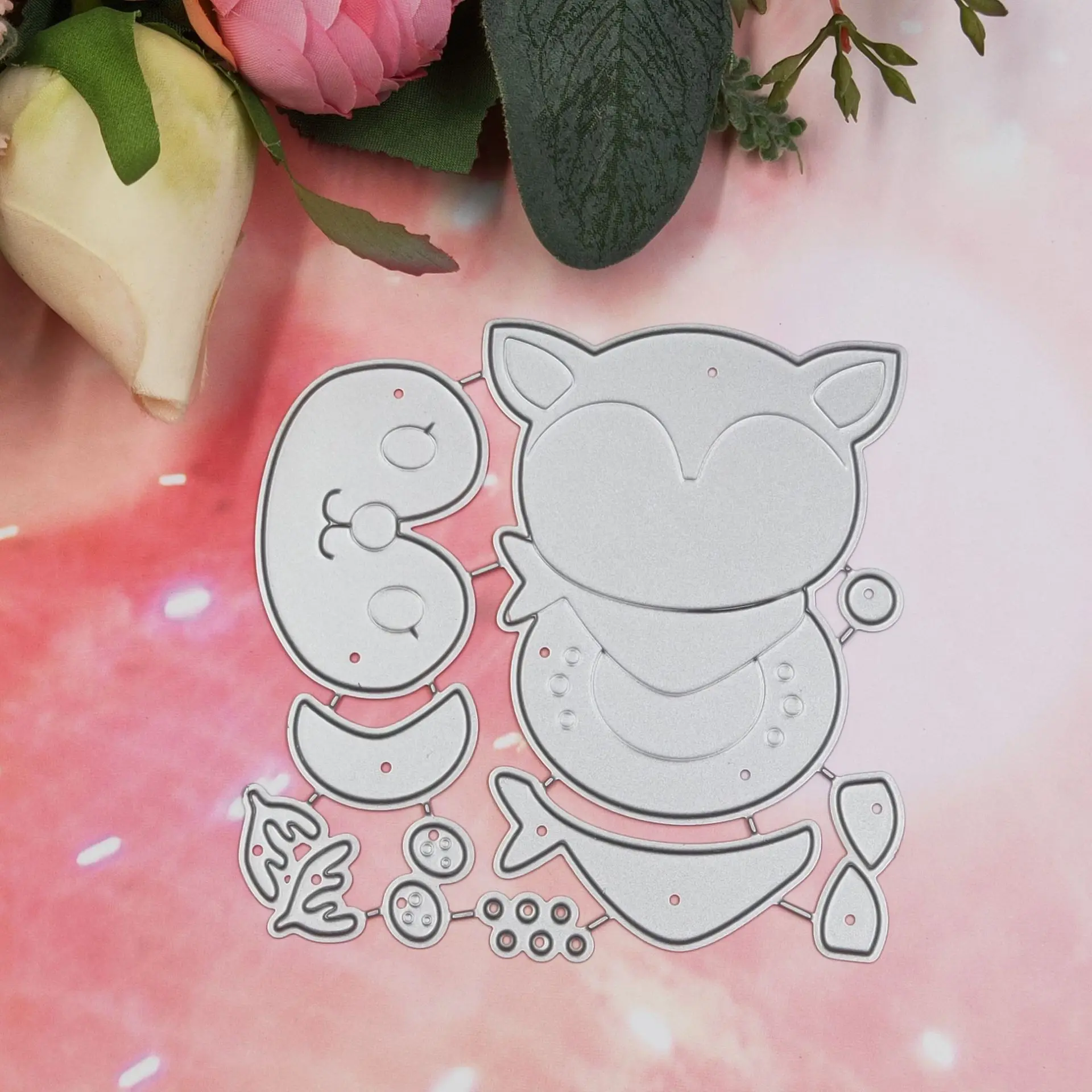 Металлические Вырубные штампы с рождественским оленем подарки сюрпризы для