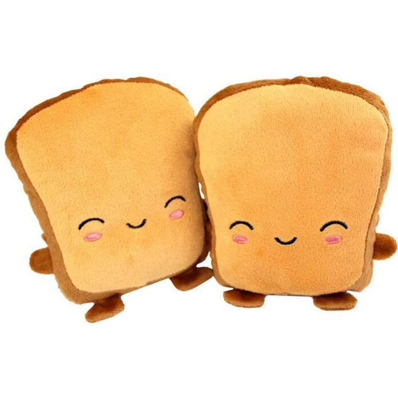 

USB hand warmers,cute USB heating gloves,semi-wearable USB powered toast fingerless hand warmers, winter fashion gift