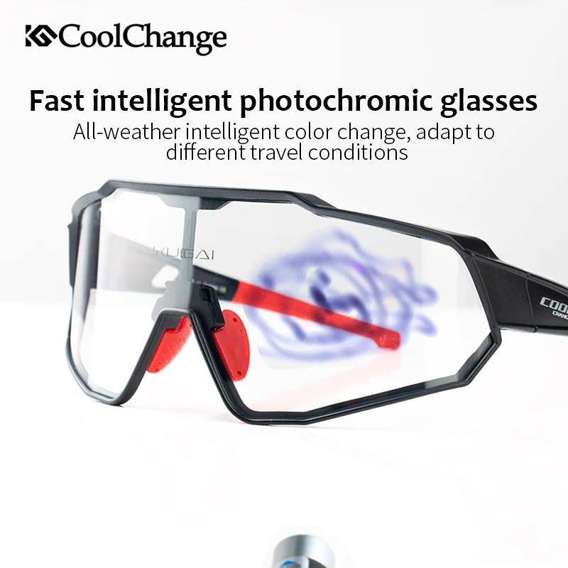 CoolChange фотохромные велосипедные очки для бега спорта на открытом воздухе