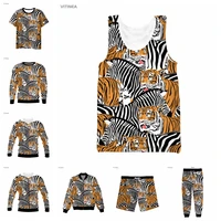 vitinea new 3d full print tiger t shirtsweatshirtzip hoodiesthin jacketpants four seasons casual w32