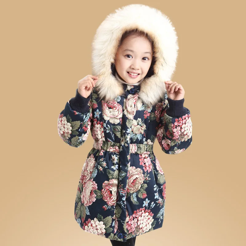 

Christmas Baby Girls Jacket 2017 Autumn Winter Jacket For Girls Coat Kids Warm Cotton Outerwear Coat Children Clothes
