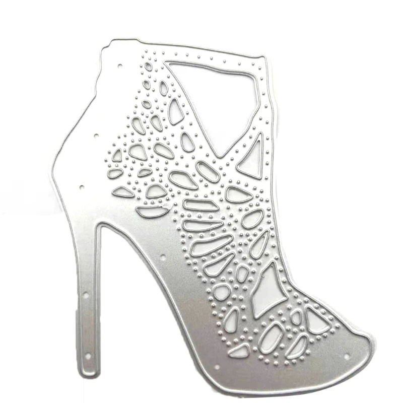 

1pc Hollow High Heel Cutting Die Small Hollow Female Shoe Embossing Die Stencil