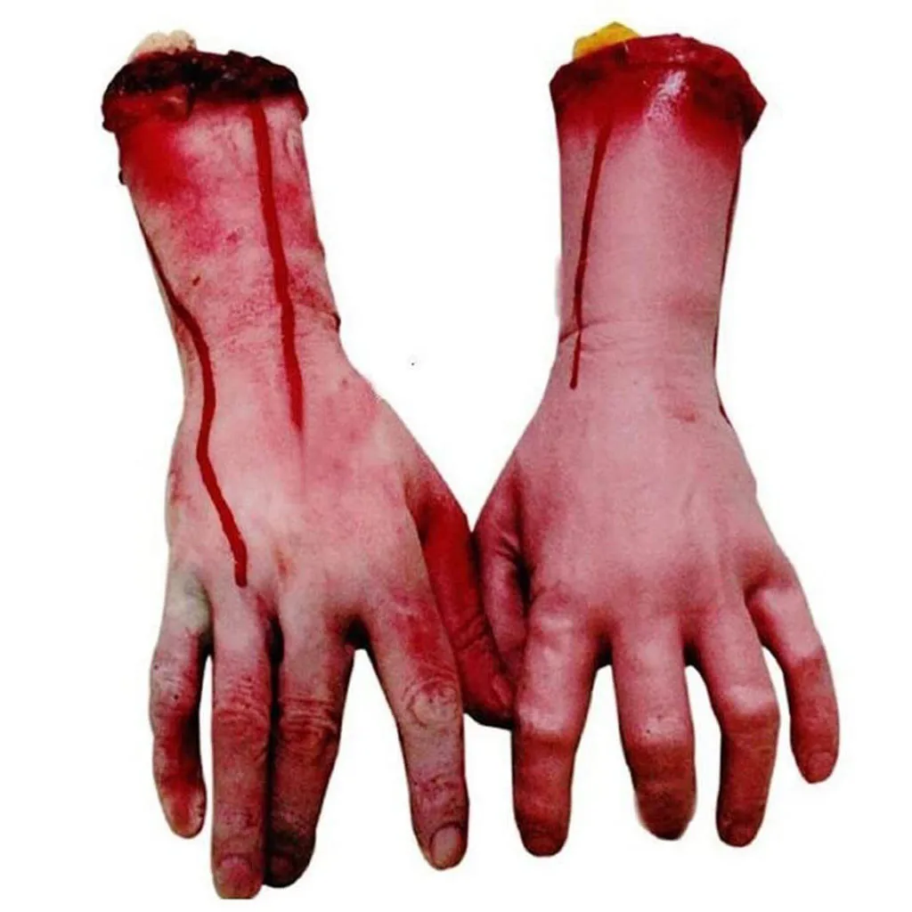 Жизнь Размеры Страшно Кровавый кровь тела Запчасти для Хэллоуина вечерние
