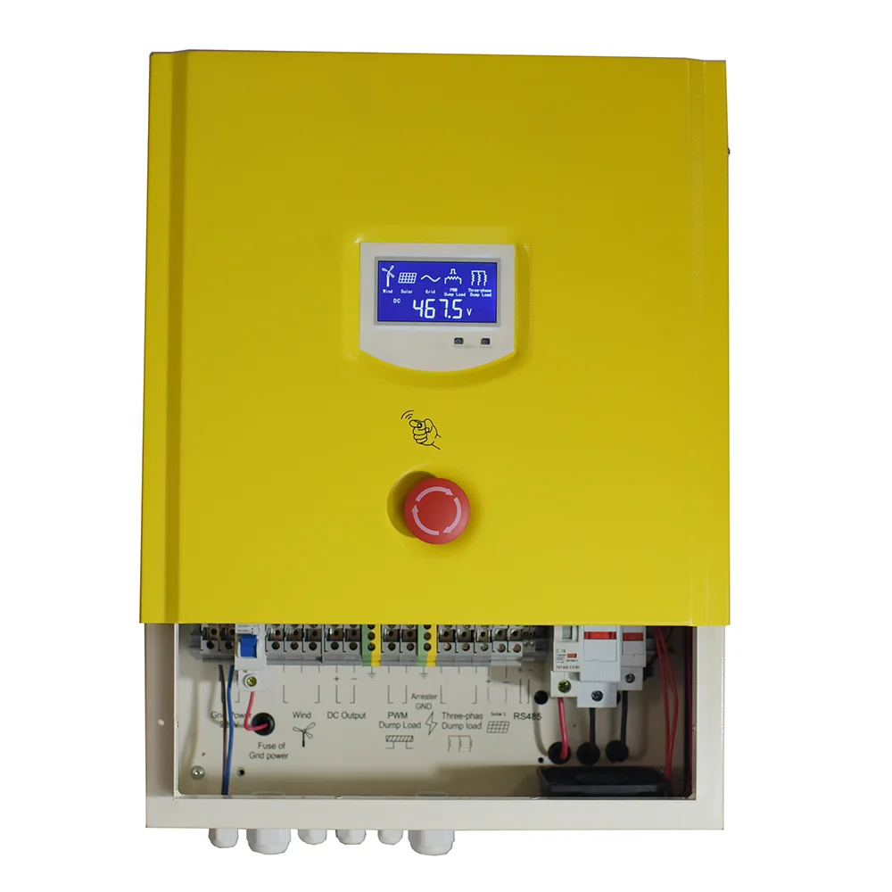 High Efficiency 220V 380V 3KW 5KW 10KW 20KW 30KW Waterproof Wind Turbines Generator Charge Controller Regulator With Dump load |