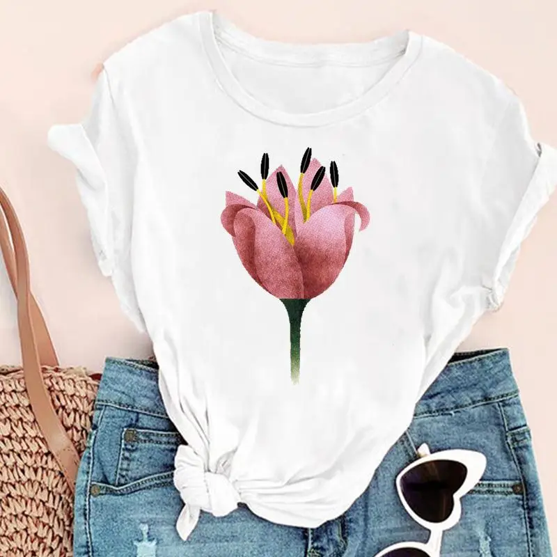 

Women Cartoon Butterfly Ladies Watercolor 90s Fashion Print Graphic Summer Short Sleeve Female Clothes Tops Tees Tshirt T-Shirt