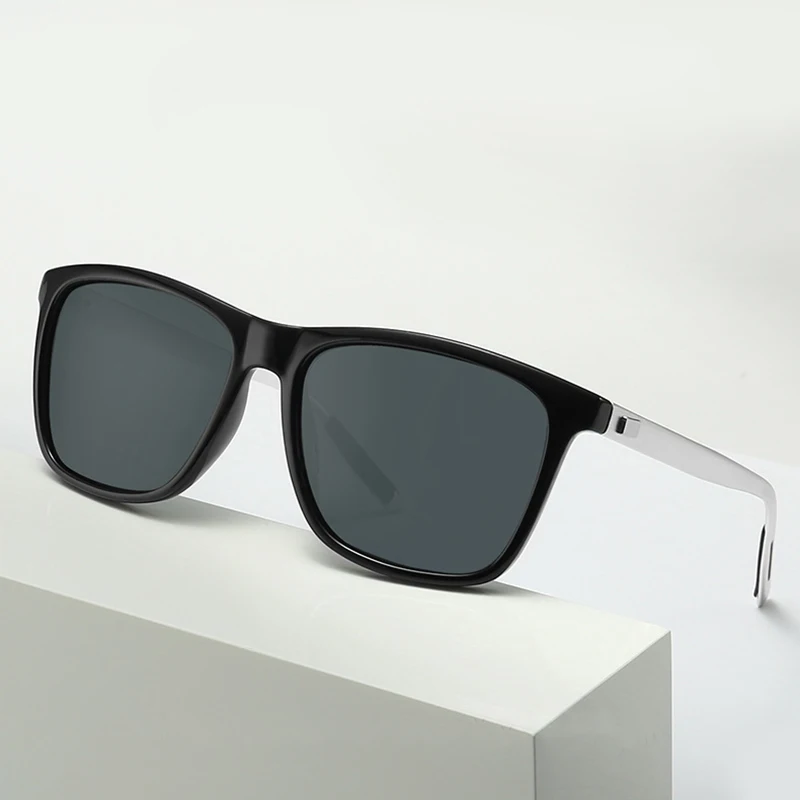 

2020 New American UV400 Sunglasses Men's Metal Frame Glasses Retro Square Sun glasses Brown Color Outdoor Goggle