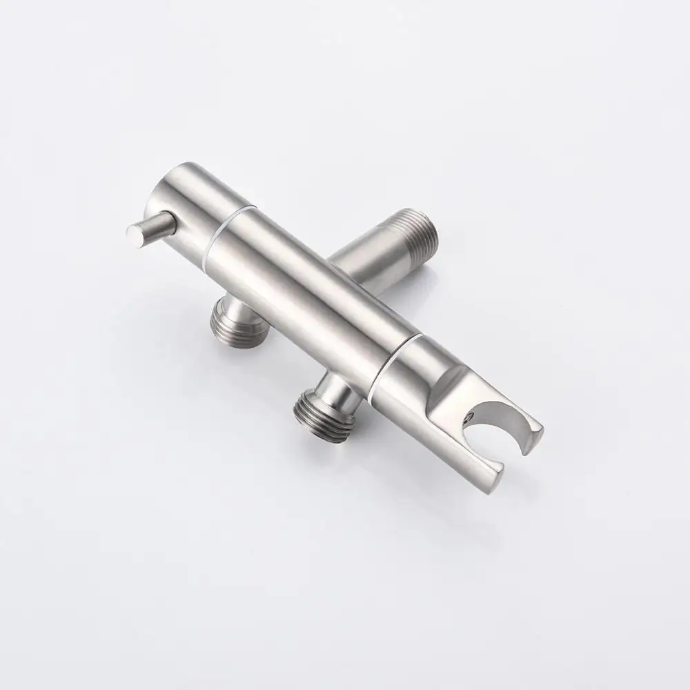 304 Stainless Steel Double Outlet Angle Valve Hand held Bidet Shower Toilet Jet Cleaner High Pressure Sprayer Faucet | Обустройство