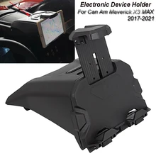 2017-2021 For Can Am Maverick X3 Models Black Electronic Device Holder With Integrated Storage