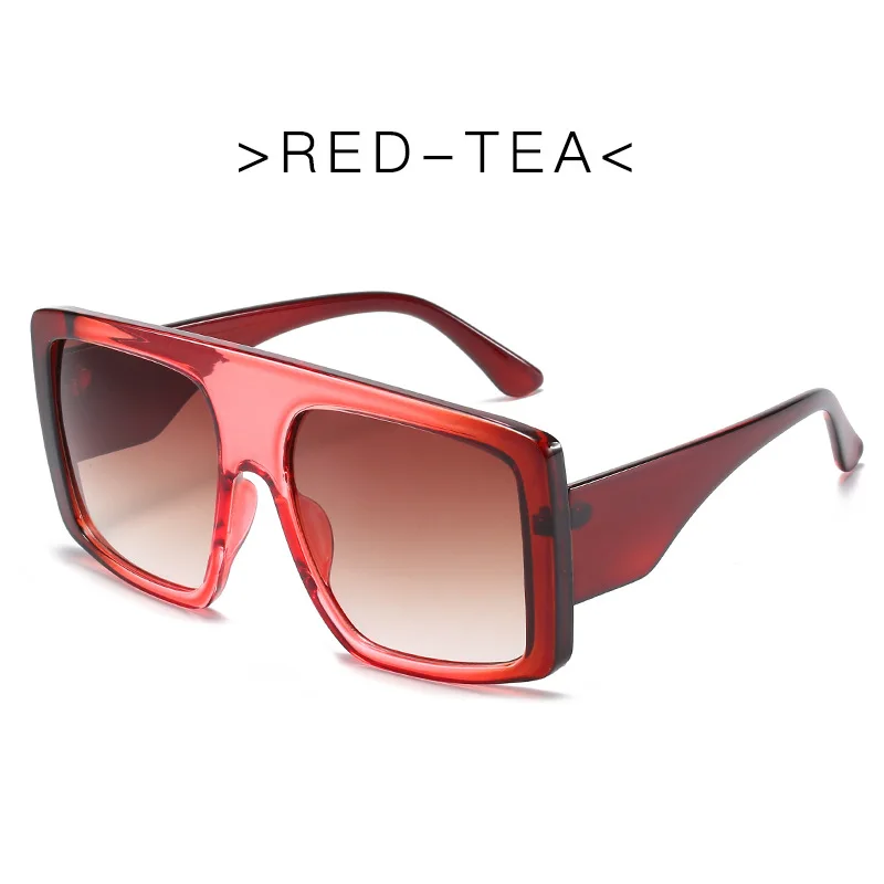 

2021 Large Square Women's Sunglasses European American Fashionable Retro Sunglasses UV400