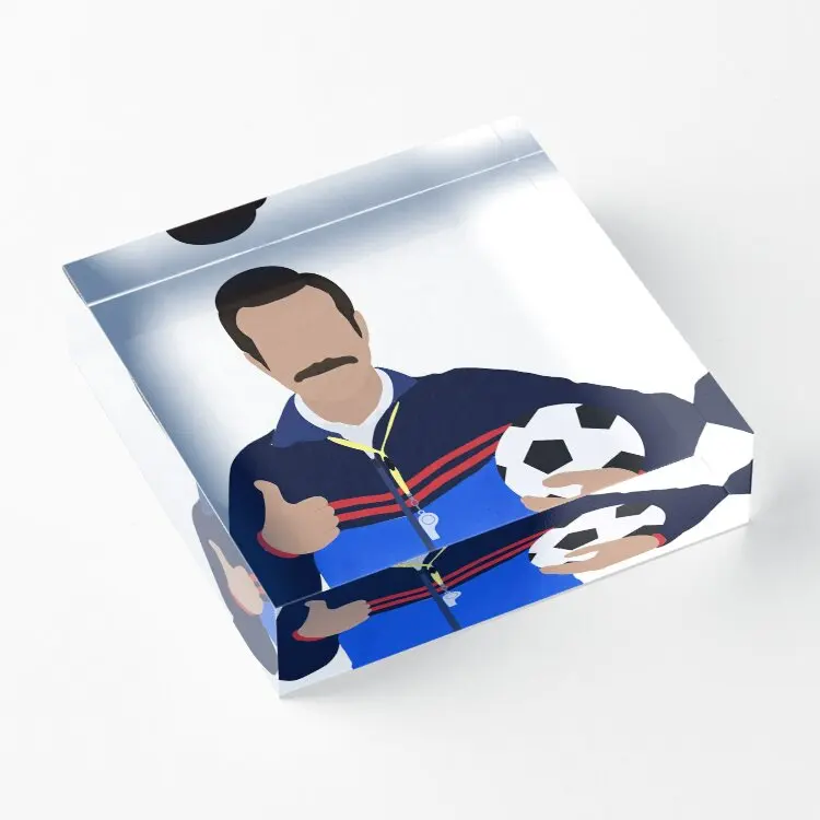 

Futbol Is Life Acrylic Block Funny Photos Stamping Clear Decor Art Room Pad Decoration Family Transparent Process Cute Home