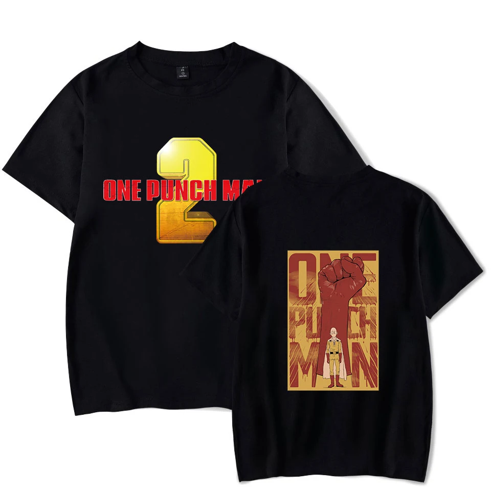 Футболка с аниме One Punch Man модная Винтажная футболка в стиле хип-хоп для мужчин и