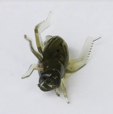 50Pcs/lot Silicone Soft Grasshopper Insect Bait Cricket Fish Lure Top Water Artificial Ocean fishing Pesca Wobblers | Спорт и