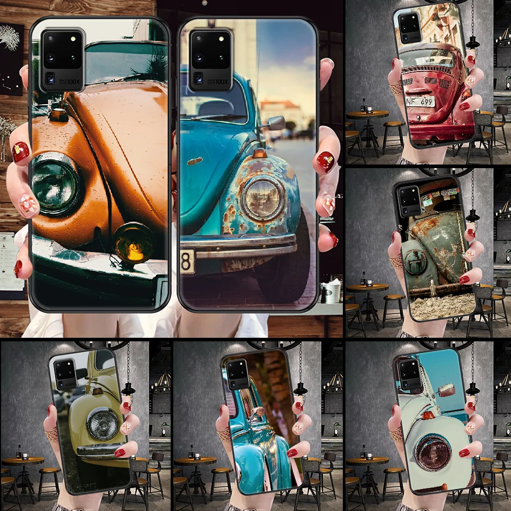 

Classic Vintage Old Retro Car Phone case For Samsung Galaxy Note 4 8 9 10 20 S8 S9 S10 S10E S20 Plus UITRA Ultra black 3D