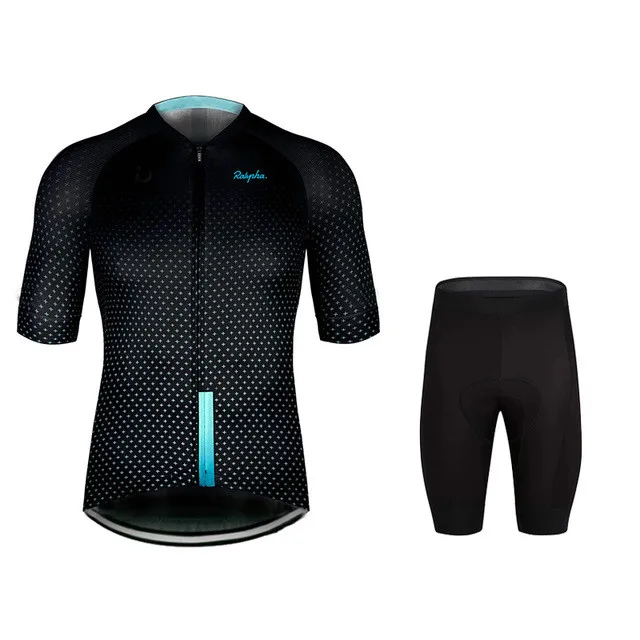 

2021 Men Summer Short Sleeve Shirt Cycling Jersey Set Bicycle Clothing Breathable MTB Maillot Ciclismo Men Bike Bib Shorts Set