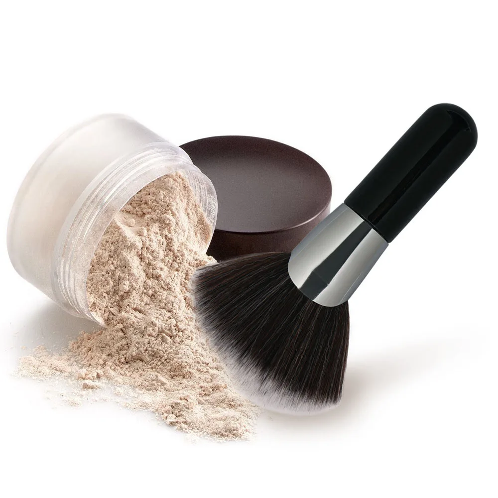 

1PC Loose Powder Blush Makeup Brush Pro Flat Top Cosmetic Beauty Essential Fan Shape Round Make Up Brush Tools