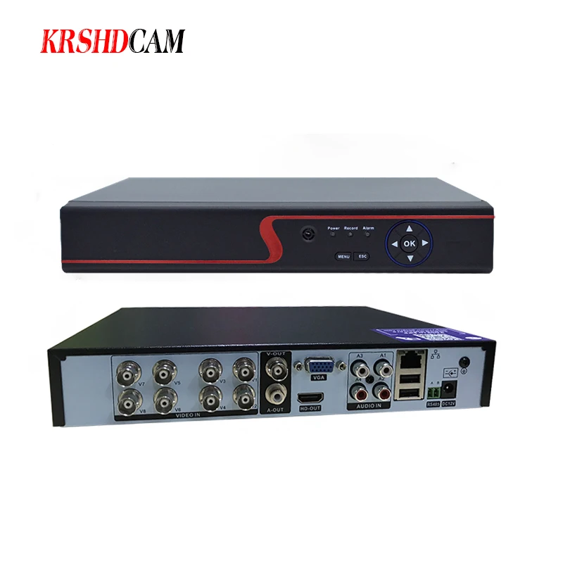 5CH AHD комплект 5MP камера наружная P2P HDMI H.265 4K 8CH DVR видеонаблюдение