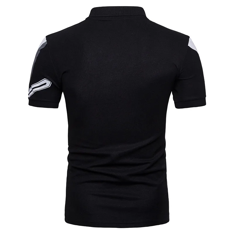 

Summer New Men Polo Shirt Polyester Fiber Turn Down Collar Short Sleeve Mens Streetwear Printing Breathable Casual Tops Clothing