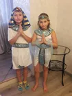Костюм фараона Клеопатры из нильского египетского представления на Хэллоуин