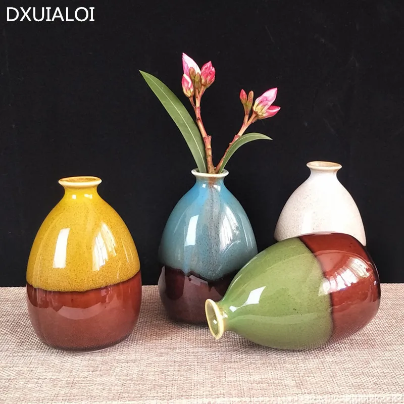 Керамическая ваза Креативные аксессуары настольное украшение простая мини-ваза