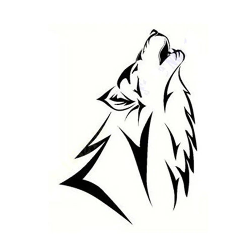 Вой Волка виниловая декоративная Наклейка Настенная художественный настенный
