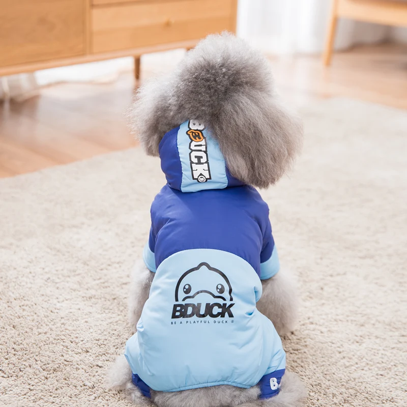 Hipidog Новое поступление зимняя одежда для собак с принтом из мультфильма пальто на