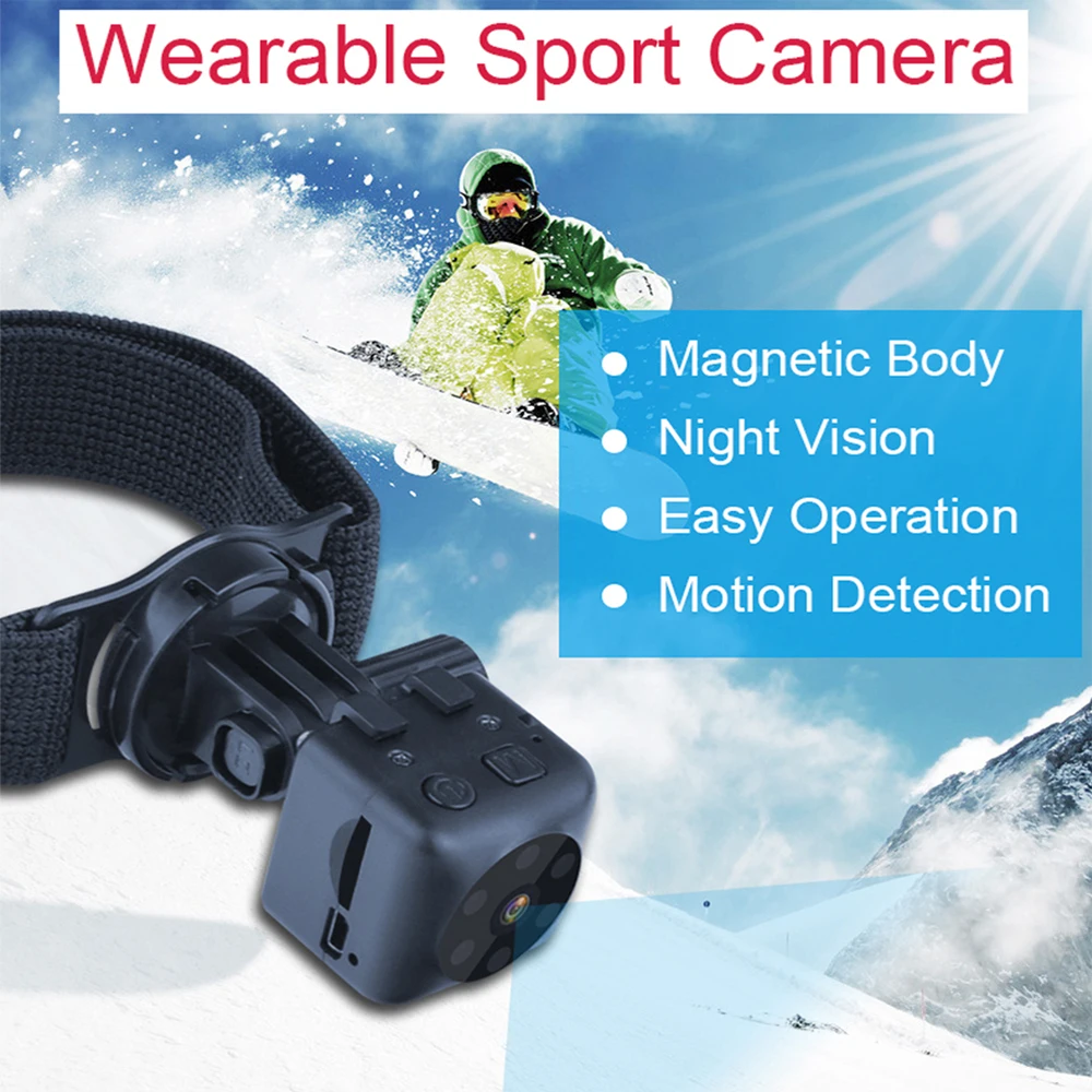 Беспроводная мини камера для домашней системы безопасности носимые спортивные