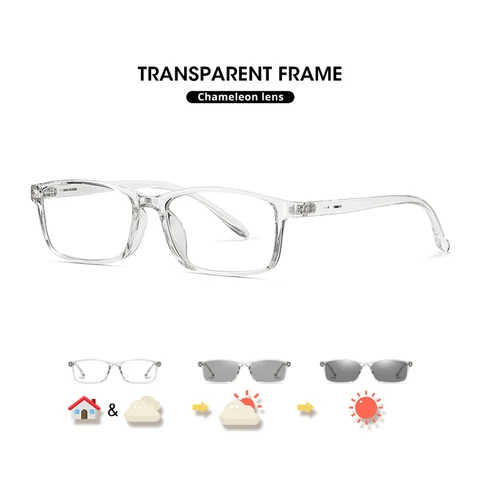 Очки солнцезащитные ультралегкие, брендовые дизайнерские фотохромные очки в квадратной оправе, с защитой от сисветильник, для компьютерных игр