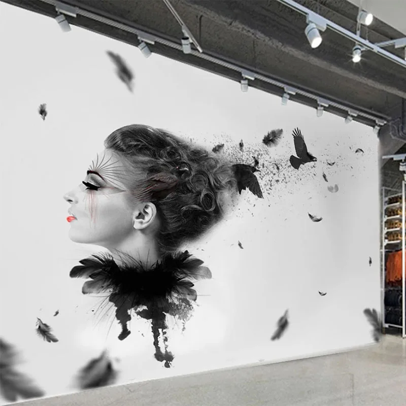 Пользовательские 3D обои современные индивидуальные модные для парикмахерской