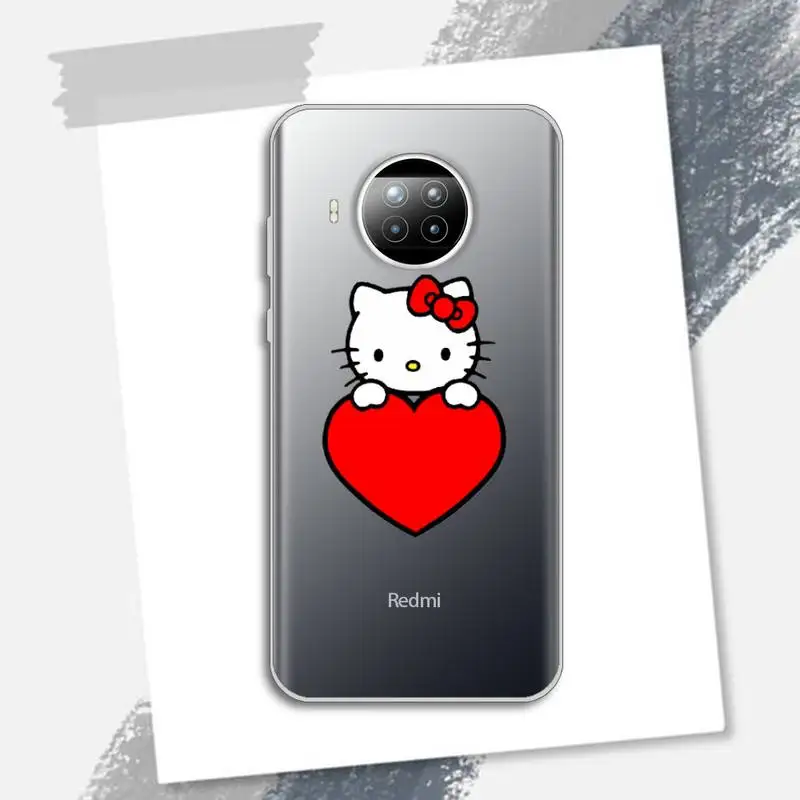 

Kitties cat cute cartoon Phone Case Transparent for xiaomi redmi note 8 9 9s 11 10t lite pro