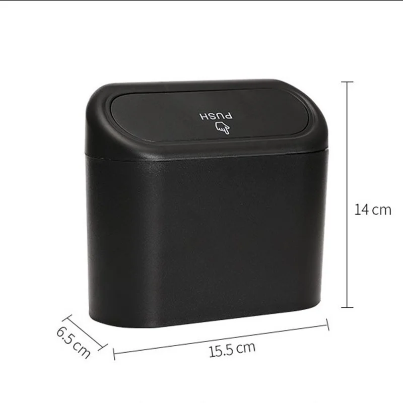 

Carmounted Exquisite Easy To Load and Unload No Smell Automatic Rebound No Pollution Waterproof Material Square Push Trash Can