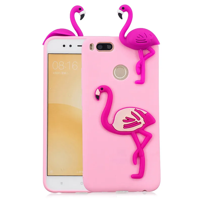Flamingo 3D единорога панда кактус мягкий TPU чехол для Xiaomi mi A3 A1 A2 Lite Red mi 8 8A Note 8T Note 8 iPhone 7 6 Plus 5 iPad Pro 4, 8T 5A 6A 7A 4 4X Go S2 - Цвет: Flamingo