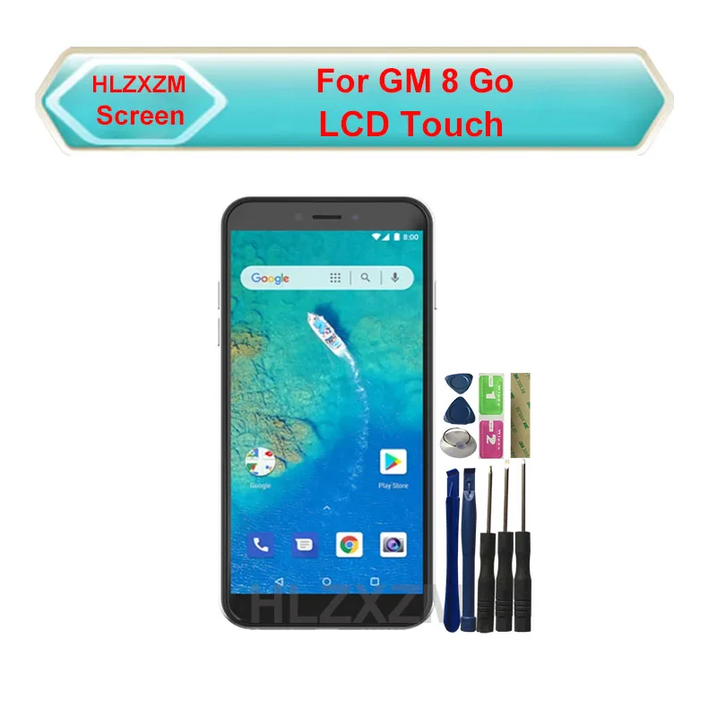 Для общего мобильного GM8 Go ЖК дисплей и сенсорный экран дигитайзер сборный Датчик