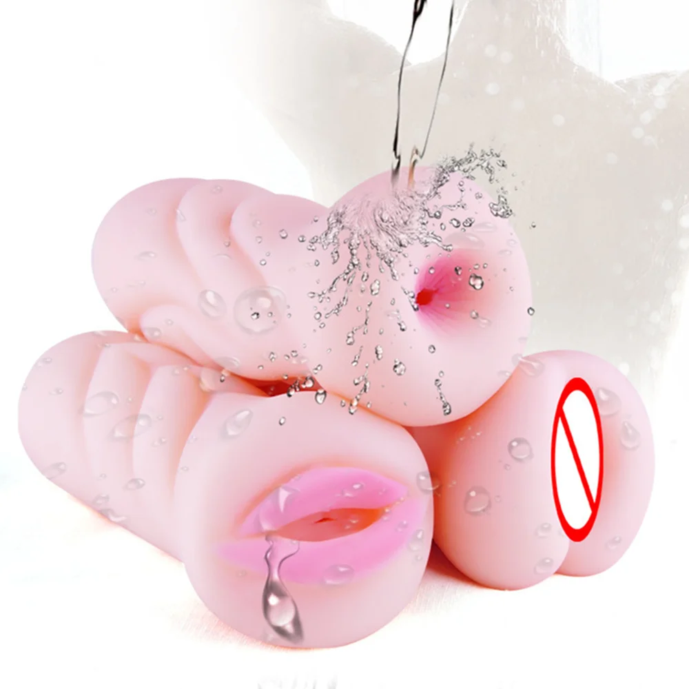 Мужской мастурбатор чашка Реалистичная Вагина анальный мягкий тугой киска секс