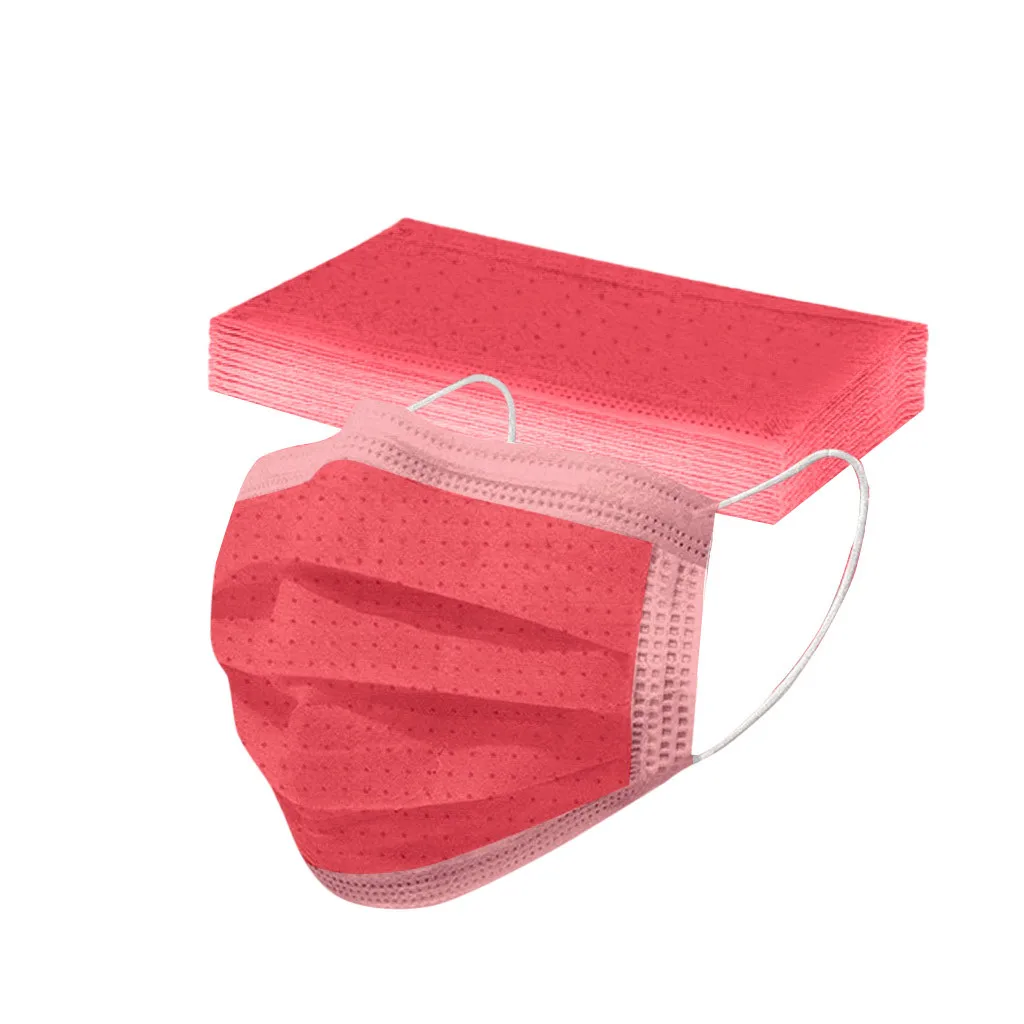 

Mask Adult's Three-layer Protective Dust-proof Cartoon Solid Disposable Mask Masque Adulte Maschera monouso Mscara Para Adultos