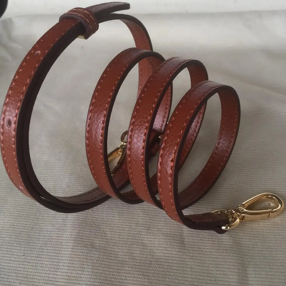 1.2CM dark brown 1,2/1,8 см ширина из натуральной кожи подгоняемый Замена крестообразные ремни сумка Аксессуары Золотая Серебряная фурнитура крест узор - Цвет: 1.2CM dark brown