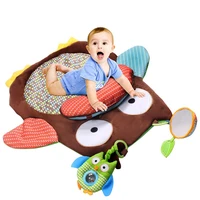 baby activity owl mat crawling mat play mat with teether and bells soft good quality for childern kids