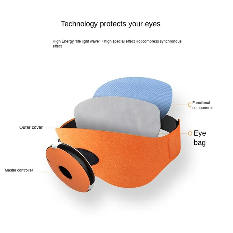 Массажер для глаз прибор сжатия с подогревом улучшает зрение снимает усталость