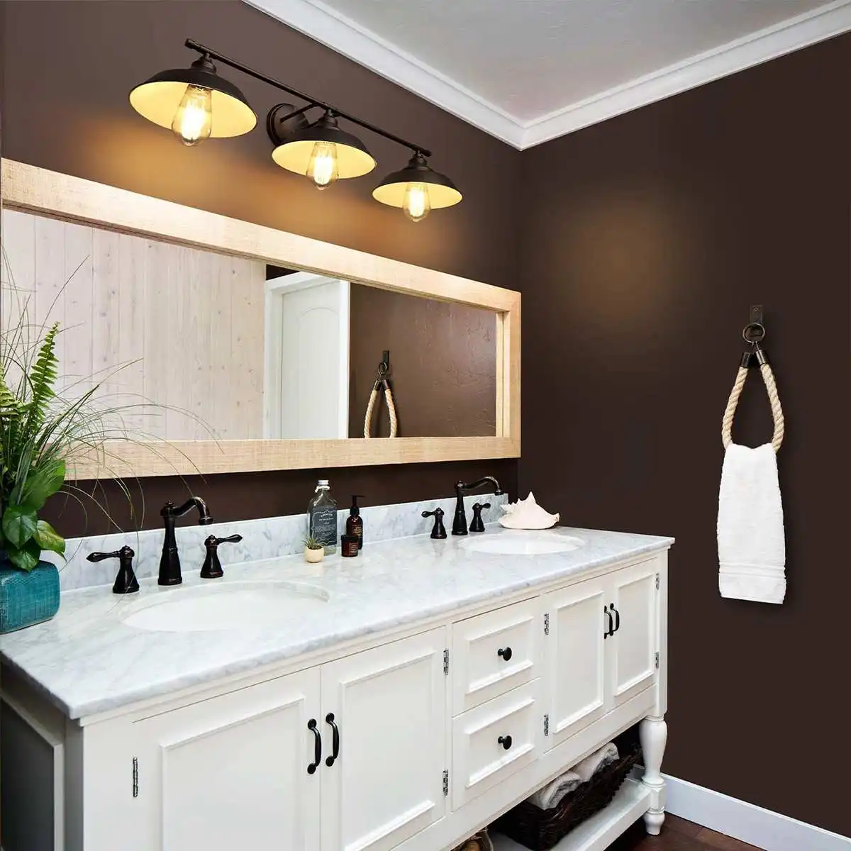 

Bathroom Vanity Light 3 Light Wall Sconce Fixture Industrial Indoor Wall Lamp Vintage Bedroom Bedside Antique Wall Mount Light