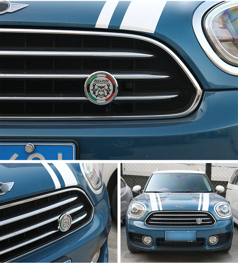 Автомобиль 3D Grillem эмблема значок наклейки внешний декор для Mini Cooper One S JCW R55 R56 R60 R61 F54 F55 F56 F60 аксессуары