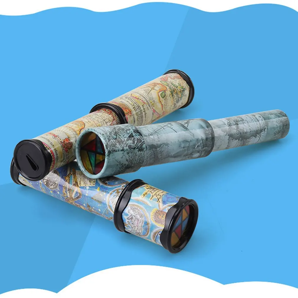 

Magic Plastic Kaleidoscope Kids Children Educational Toy Fancy Colored World Baby Boys Girls Toy - Random Color Delivery