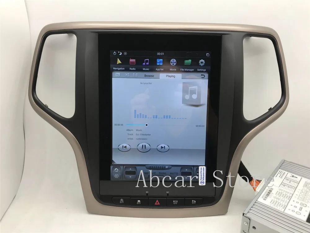 10,4 ''Tesla стиль Android 8,1 автомобильный dvd-плеер gps навигация для JEEP Grand Cherokee 2012- стерео радио CARPLAY ips PX6 HDMI