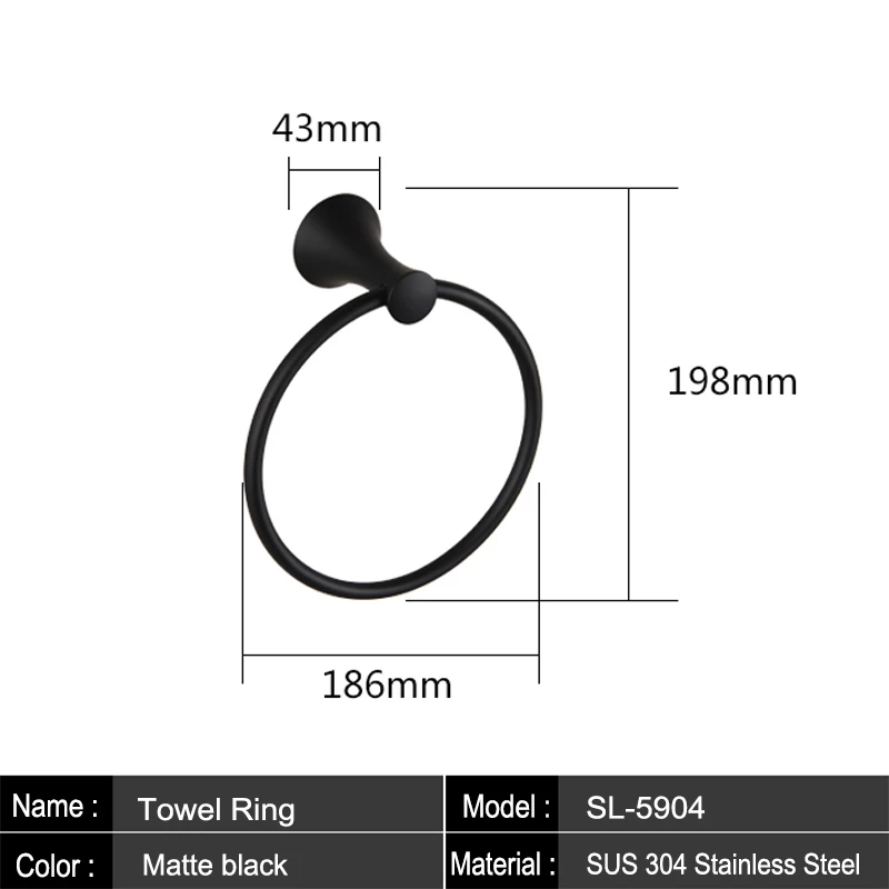 Держатель для полотенец из нержавеющей стали черный настенный держатель модный
