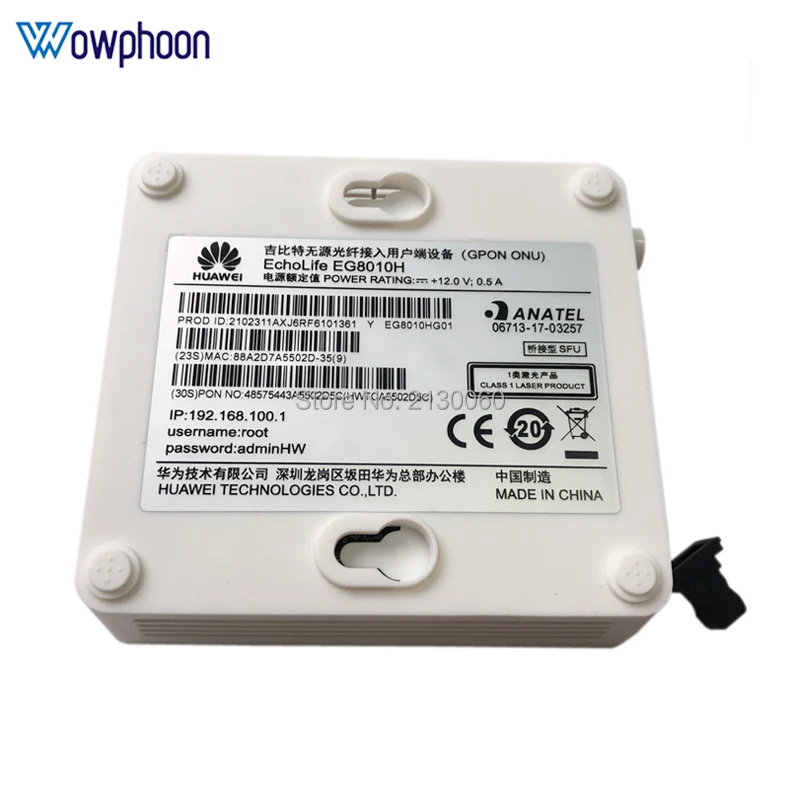 2020 Новый ONU ONT Huawei EG8010H 1GE GPON терминал Optical SC UPC такая же функция как HG8010H HG8310M |
