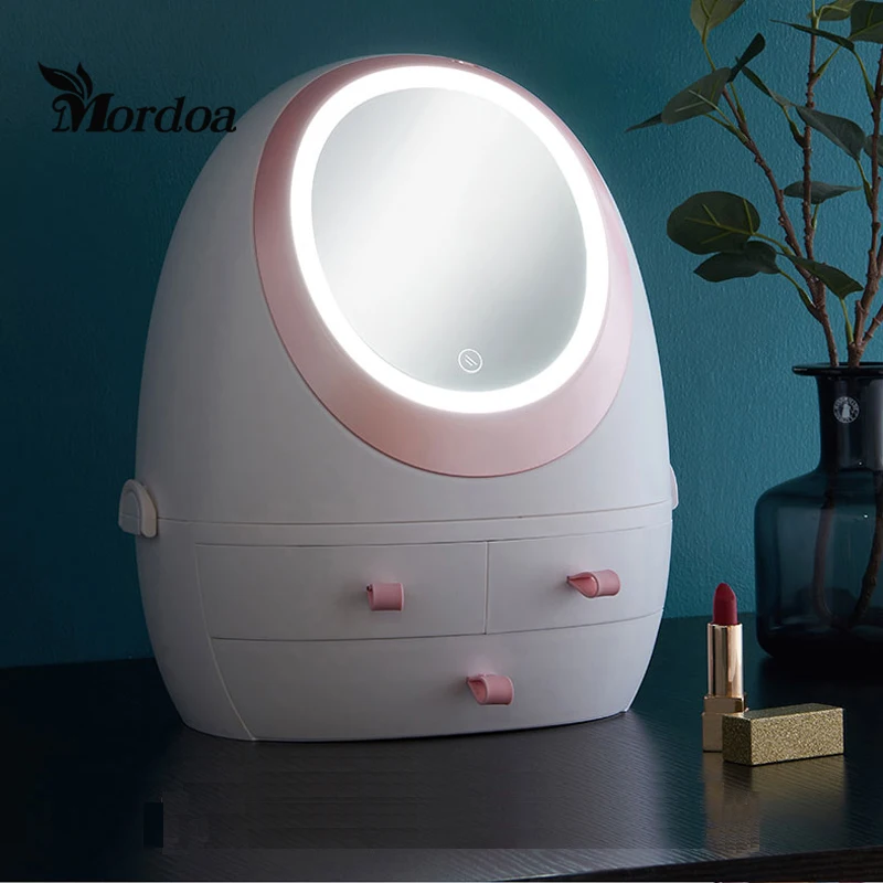 Зеркало для хранения макияжа Mordoa водонепроницаемая с подсветкой | Дом и сад