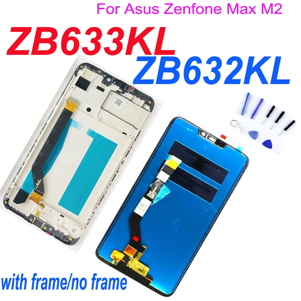 

AAA+ 6.26" ZB632 LCD For Asus Zenfone Max M2 LCD Display 10-Touch Screen Digitizer Assembly For Zenfone Max M2 ZB633KL LCD