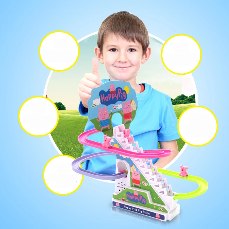 Peppa Pig Детская альпинистская лестница игрушечная рейка электрическая собранная