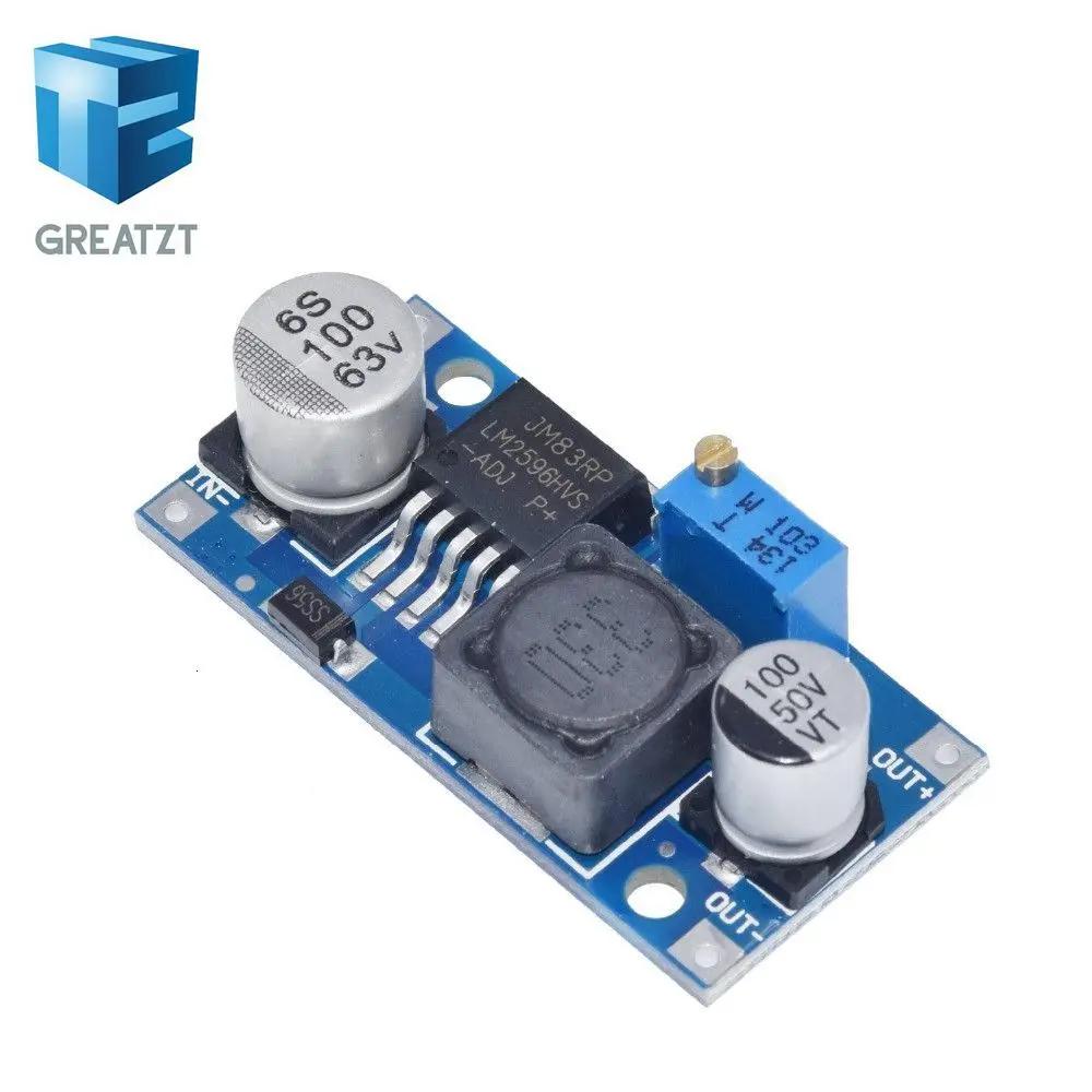 Высокое качество 3A Регулируемый DC-DC LM2596 LM2596S вход 4 V-35 V Выход 1,23 V-30 В постоянного тока dc понижающий Питание Регулятор модуль