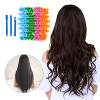 no heating magic hair curlers long hair spiral ringlets wave curl leverage hair rollers diy hair styling tools for home