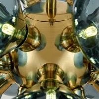 Postmodern Fashion Simple G9 Glass Ball Pendant Lights Designer Art Decorate Kitchen Lights Hanging Dining Room Lamp Fixture